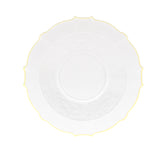 12 Oz. Clear/Gold Petal Bowls | 120 Count